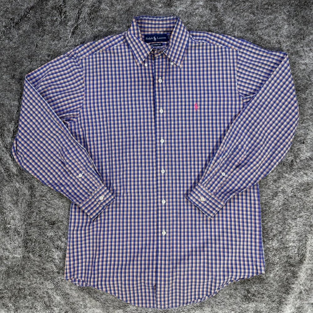 Ralph Lauren Blue Label Classic Fit Long Sleeve Button Up Sz Small